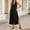 Black women boho maxi dress a1, variant on Women's V Neck Sleeveless Button Down Boho Maxi Dress Casual Flowy Long Travel Dresses Lightweight Summer Beach Sundress, Green M