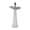 thumbnail image 4 of Melrose Set of 3 Floral Etched Angel Tabletop Figurines 12.5", 4 of 4