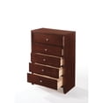 thumbnail image 2 of Benjara Contemporary Style Wooden Chest with 5 Storage Drawers, Brown, 2 of 2