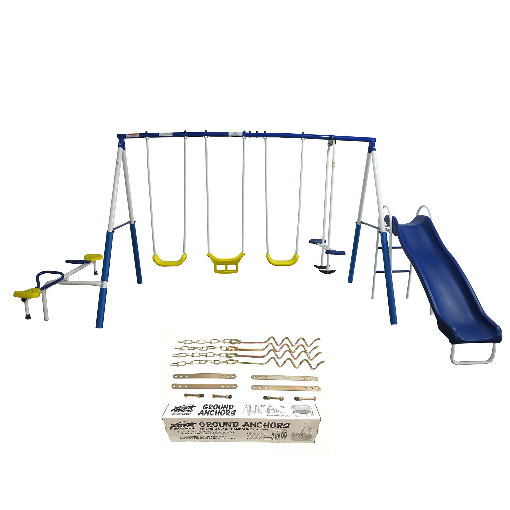XDP Recreation Playground Swing Set with Anchor Kit Dominican