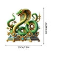 thumbnail image 3 of Decoración de mesa acrílica con forma de serpiente para el año 2025, temática bohemia., 3 of 7