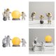 thumbnail image 1 of de de astronauti de 4 Uds., decoración para hogar, estatua de Stronaut bonita, decoración de escritorio perfecl Estatuilla de estatua de astronauta, 1 of 7