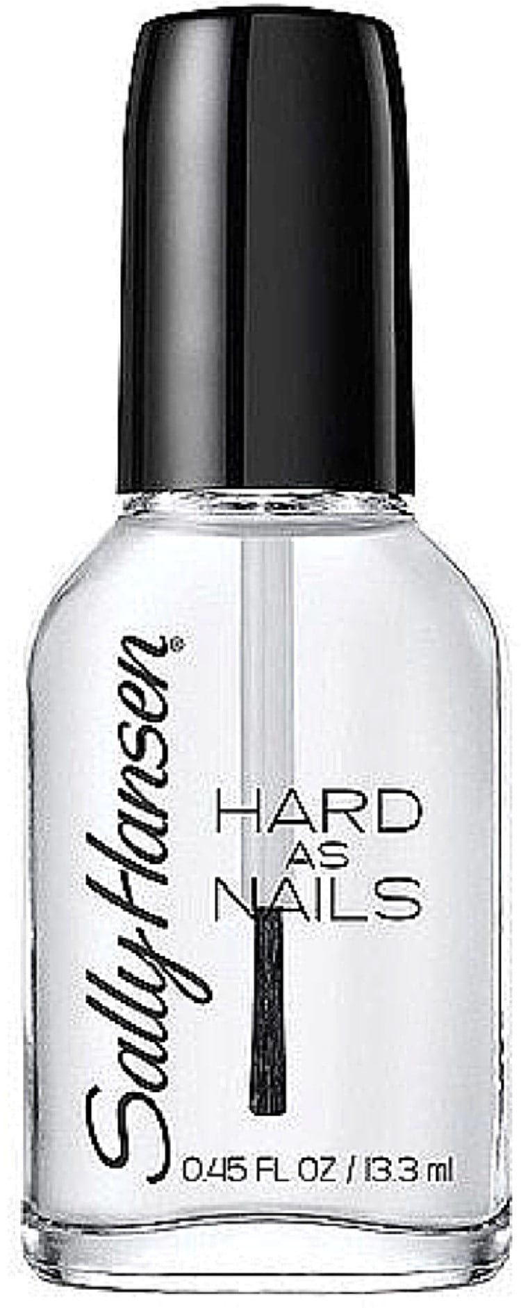 Sally Hansen Hard as Nails Nail Polish, Crystal Clear, 0.45 fl oz, 2 Pack