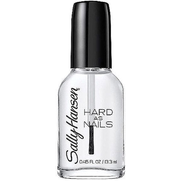 Sally Hansen Hard as Nails Nail Polish, Crystal Clear, 0.45 Oz, 2 Pack