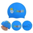 thumbnail image 3 of Unique Bargains 1 Pc Silicone Cartoon Snail Swim Cap Dark Blue, 3 of 6