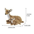 thumbnail image 5 of AuroraX Bohemian Christmas Decoration Decorative Plastic and Artificial Wool Figurines Pastel 2025 Deer Family for Home,Xmas Gifts Decor, 5 of 5