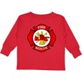 thumbnail image 3 of Inktastic Maltese Cross Firefighter Boys or Girls Long Sleeve Toddler T-Shirt, 3 of 5