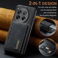 thumbnail image 2 of Feishell Case for OnePlus 12,Premium PU Leather Magnetic Detachable 2-In-1 Card Pocket Back Flip ID Credit Card Slots Kickstand Shockproof Business Slim Phone Case,Black, 2 of 10