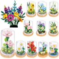 thumbnail image 3 of Treingi 2024 Creative Wisehawk Mini Flower Pot Plant Building Block Divertido Tulipán Decoración Rosas Ladrillos DIY Navidad Niños Juguetes Regalos, 3 of 5