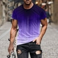 thumbnail image 1 of Qertyioot Hommes Imprimer Manches Courtes Col Rond T-shirt Casual Mode Manches Courtes Dégagement, 1 of 5