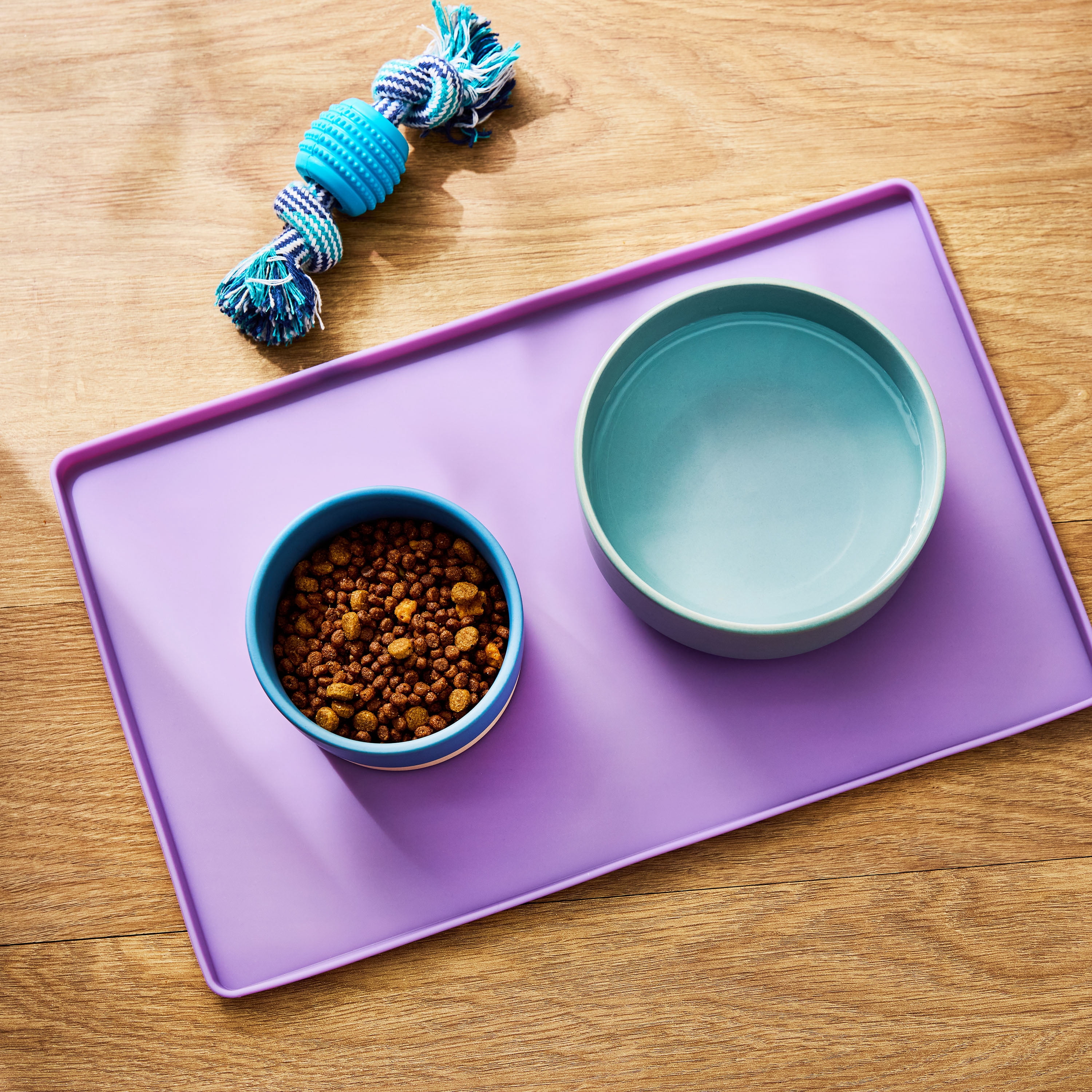 Vibrant Life Small Silicone Pet Feeding Mat, Purple, 13" x 8"