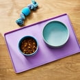 thumbnail image 2 of Vibrant Life Small Silicone Pet Feeding Mat, Purple, 13" x 8", 2 of 5