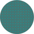 thumbnail image 1 of Ahgly Company Machine Washable Indoor Round Transitional Deep-Sea Green Area Rugs, 8' Round, 1 of 7