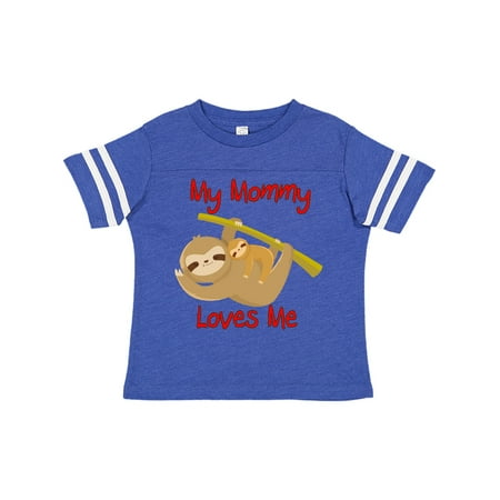 

Inktastic My Mommy Loves Me Sloth Gift Toddler Boy or Toddler Girl T-Shirt