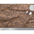thumbnail image 3 of Soimoi Orange Cotton Cambric Fabric Leopard & Wild Animal Skin Printed Fabric 1 Yard 42 Inch Wide, 3 of 3
