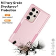 thumbnail image 6 of for Galaxy S24,S24 Plus,S24 Ultra Case,Njjex Heavy Duty Shockproof Dual Layer Rugged Full-Body Protective Phone Cover,2 in 1 Silicone Rubber Phone Case for Samsung Galaxy S24 Ultra- Pink 2024, 6 of 6