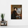 thumbnail image 2 of Louis Meijer Self-Portrait Dog Painting Extra Large XL Wall Art Poster Print, 2 of 3