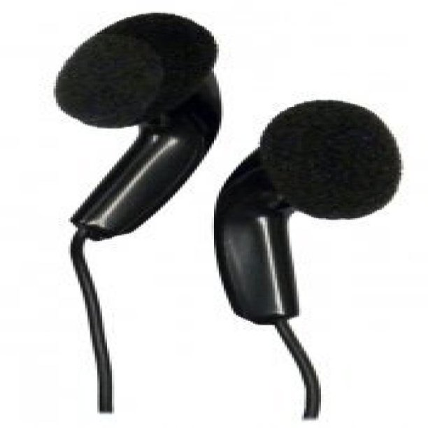 Bulk Disposable Headphones Stereo TT2 Black Earbuds 25 Pack Walmart