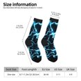 thumbnail image 2 of Vsdgher Lightning Crew Socks for Men & Women, Breathable Casual Athletic Ankle Socks, 2 of 6