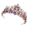 thumbnail image 6 of 4 Pack Bride Delicate Hair Jewelry Chic Crown Purple Party Hoop Child Miss, 6 of 8