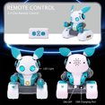 thumbnail image 4 of White & Green 2.4G Remote Control Robot with 3 Eye Light Modes, 3.7V 500mAh Rechargeable Battery, 50M Control Range, 30-40 Min Playtime, ABS Material, Includes Remote, USB Cable, Screwdriver & Manual, 4 of 7