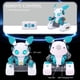 thumbnail image 4 of Robot Toys, Robots de Control Remoto Recargable De 2.4Ghz Con Auto-Demonga, Música, Ojos Liderados, Regalo de Cumpeados para Para Niñas Chicas Blancas y Verdes, 4 of 7