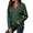 Green, variant on Kingdiese Womens Stylish Long Sleeve Solid Color Hoodie For Women - Casual Sweatshirt With Front Pocket And Comfortable Fit Zip Front Sweatshirts Women, Size L