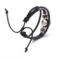 thumbnail image 4 of Doce constelaciones Pulsera tejida a mano Pulsera de cuero de moda Elegante Zodiaco Constelació Carevas Pulsera, 4 of 7