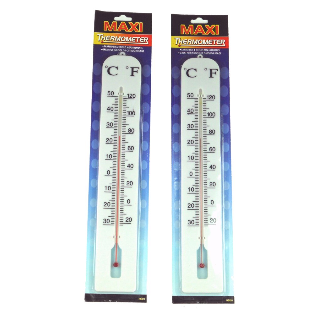 15 Inch Maxi Analog Thermometer (2 Pack)