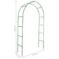 thumbnail image 2 of vidaXL Garden Arch 2 Pcs, Arch Trellis, Metal Arch, Weather-Resistant, 94.5"H x 55.1"W Black, 2 of 5