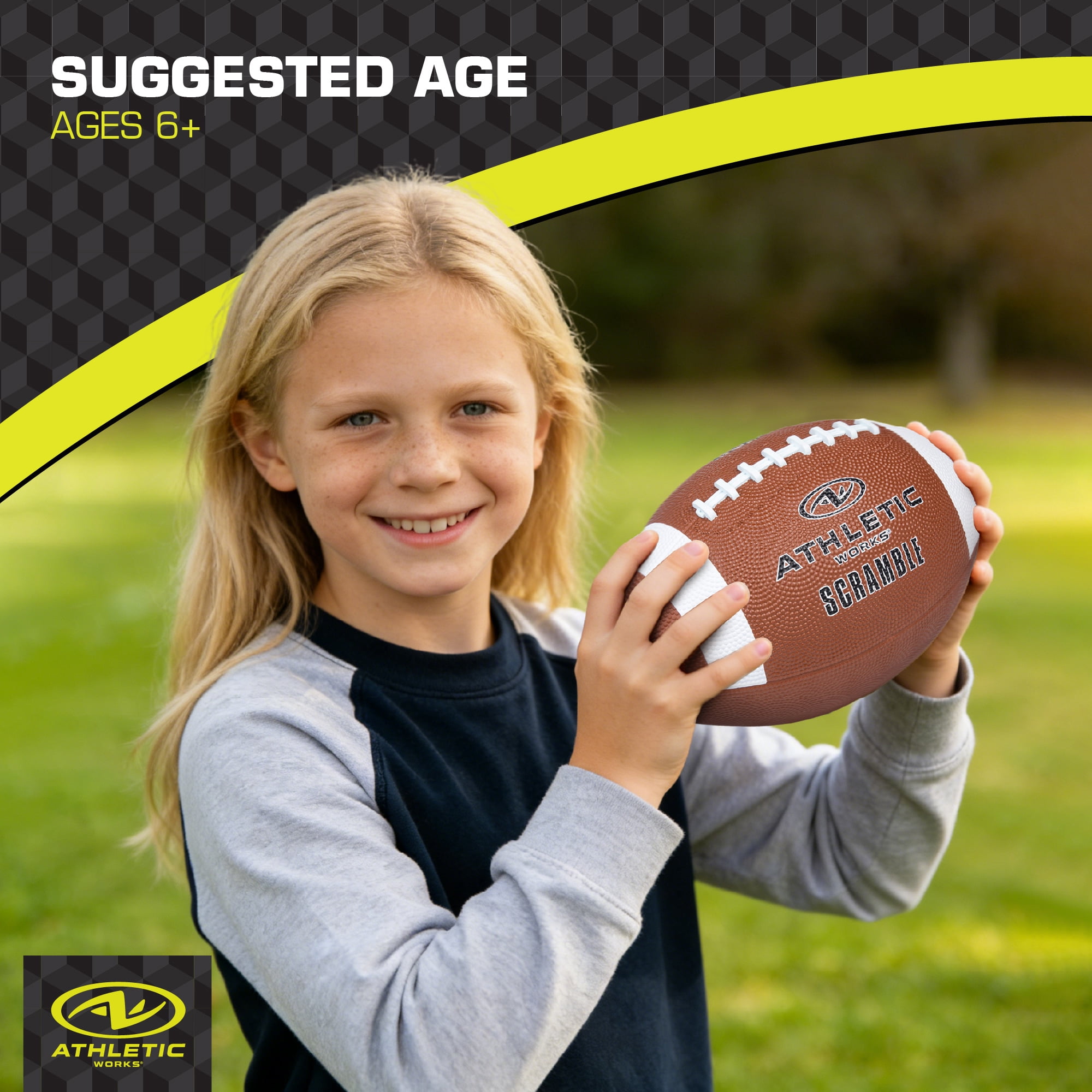 Athletic Works Scramble Series Football - Peewee for Ages 6 Years and Up