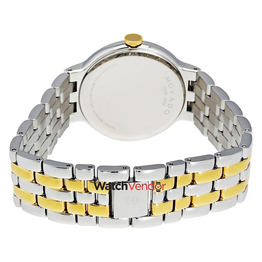 Movado Veturi Black Dial Two-tone Men's 