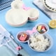 thumbnail image 2 of Cartoon Bowl Tableware Set Dishes Dinner Feeding Plate Blue, 2 of 5