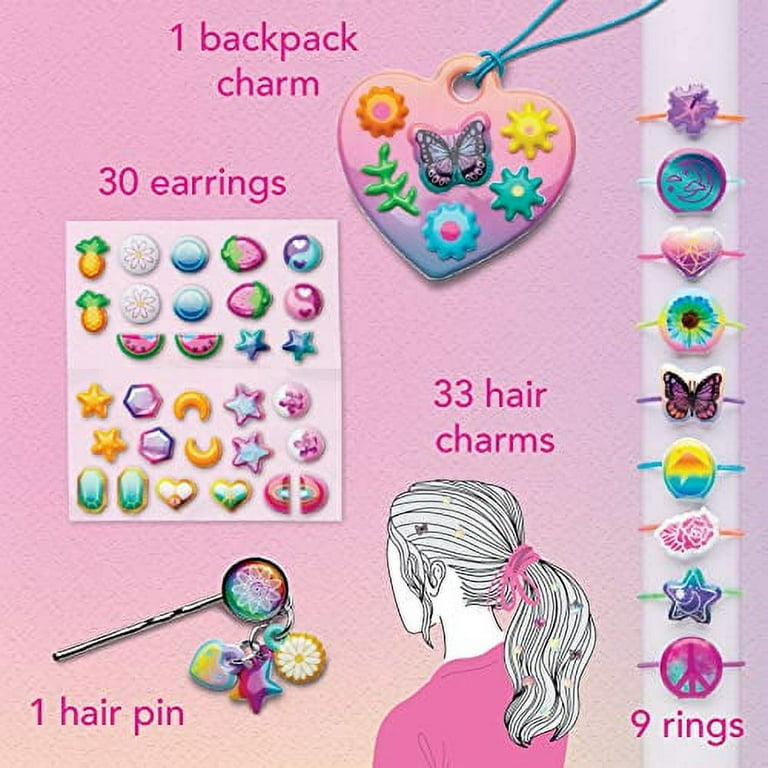  Craft-tastic Puffy - Stick-on Earrings Craft and Jewelry Kit -  Easy-to-Make Earring Jewelry - for Ages 4+ with Help : Toys & Games