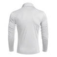 thumbnail image 2 of Jersey de cuello alto de manga larga para hombre, camisas de manga larga de corte regular, 2 of 5