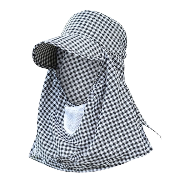 RUIG Bowing Hat Summer Women's Sun Hat Along The Large Outdoor Tea Plucking Hat Face Visor Visor