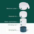 thumbnail image 3 of Tablet Crusher,4 in 1 Multifunction Pill Cutter-With Storage Compartment-With Stainless Steel Blade,Multifunctional Portable Crusher Detachable, 3 of 5