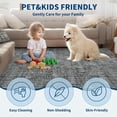 thumbnail image 5 of Modern Solid Area Rug 9x12 Machine Washable Rug for Living Room Non-Slip Stain Resistant Abstract Bedroom Rug Contemporary Throw Floor Carpet for Dining Room Solid Area Rug for Home Office, 5 of 9
