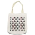 thumbnail image 1 of Grunge Tote Bag, Egyptian Pyramids Modern Triangles with Murky Effects New Graphic Print, Cloth Linen Reusable Bag for Shopping Books Beach and More, 16.5" X 14", Cream, by Ambesonne, 1 of 2