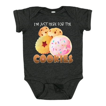 

Inktastic I m Just Here for the Cookies Gift Baby Boy or Baby Girl Bodysuit