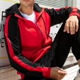 thumbnail image 2 of Vedolay Men's and Big Men's Open Front Cardigan Long Sleeve Jacket Casual Blazers Red,S, 2 of 5