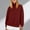 Wine, variant on SYMOID Womens Wine High Neck Sweatshirt - 100% Polyester, Loose Fit Raglan Sleeves, Machine Washable Wrinkle Resistant, Casual/Layering Top (S-XXL),Size XL