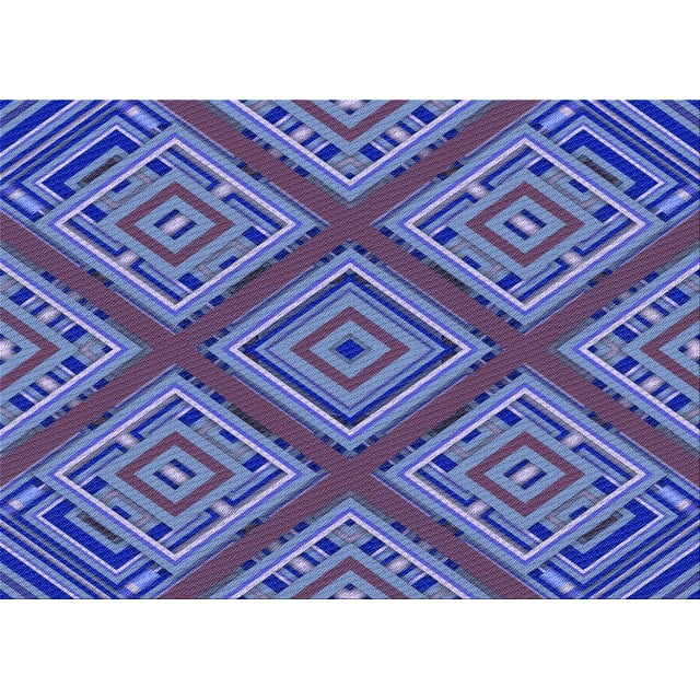 Ahgly Company Tapis Rectangulaire Lavable en Machine Intérieur Transitionnel Violet Améthyste, 5 Pieds x 8 Pieds