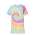 thumbnail image 6 of Port & Company Ladies Tie Dye V Neck Tee-L (Pastel Rainbow), 6 of 6