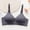 D_ Gray, variant on SMihono Women's Front Closure Lace Underwire Sheer Bras Plus Size Full Coverage Solid Sexy Plunge Unlined Bra Beige L