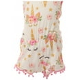thumbnail image 3 of Baby Girls Sleeveless Unicorn Floral Toddler Onesie Romper Bodysuits Gold 18M-24M (R304-11N), 3 of 3