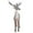 Grey Male Stand, variant on Simulation Christmas Elk Plush Christmas Reindeer Model Toy- Various Type Deer Figurines - - Grey Male Sitting, 10x11x3cm