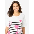 thumbnail image 3 of Woman Within Plus Size Graphic Print Scoop Neck Tunic, 3 of 6