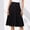 Black, variant on USSUMA Women'S Skirts Midi Skirt Solid Color High Waist Pleated High-Elastic Mid-Calf Skirt Casual Dresses Comfortable Skirts Meeting Festival Gift Army Green Skirt for Women L
