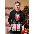 thumbnail image 3 of Old Glory Mens Christmas Tuxedo Costume Long Sleeve T Shirt, 3 of 6